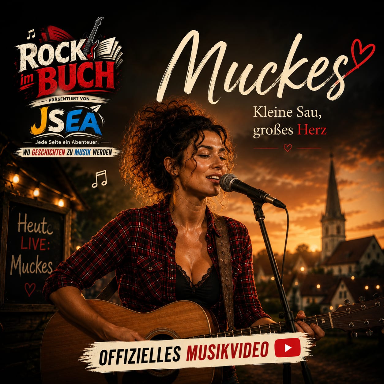 Muckes - Kleine Sau, großes Herz / Offizielles Musikvideo - Rock im Buch