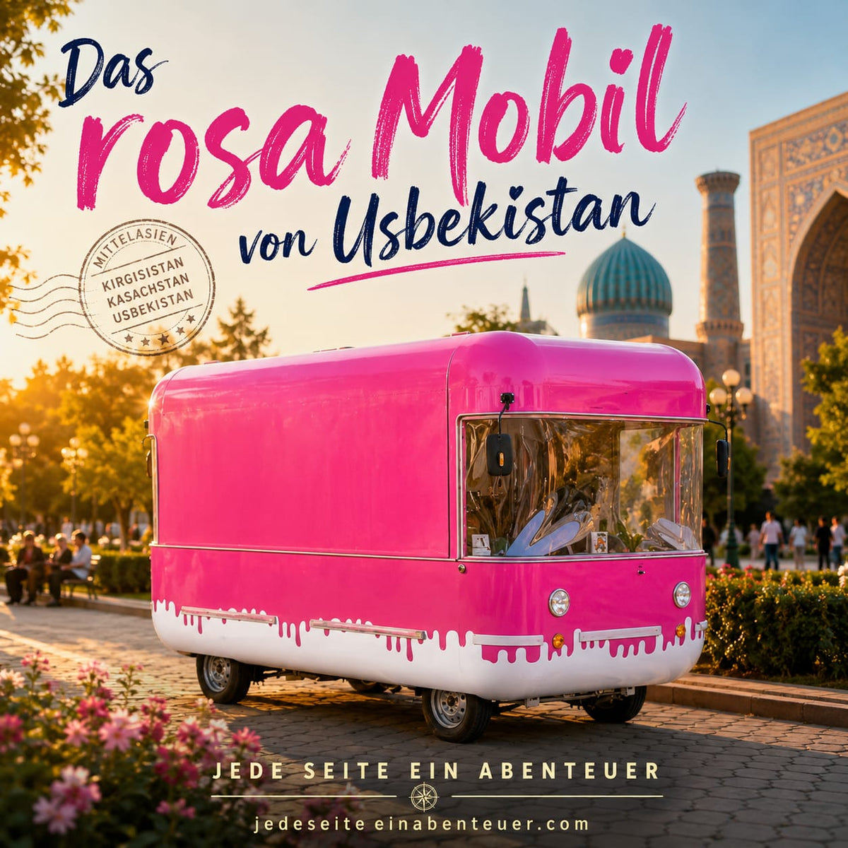 Das rosa Mobil von Usbekistan