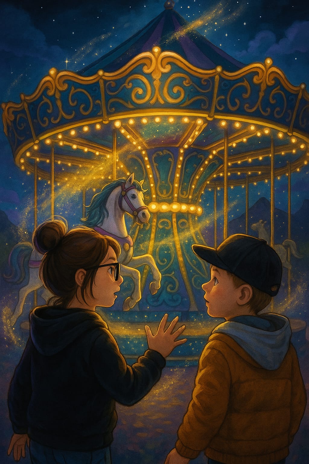 Anna und Ilja und das Zauberkarussell.