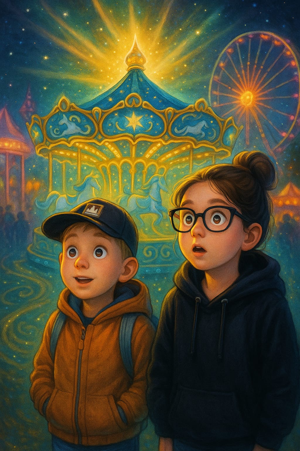 Anna und Ilja und das Zauberkarussell.