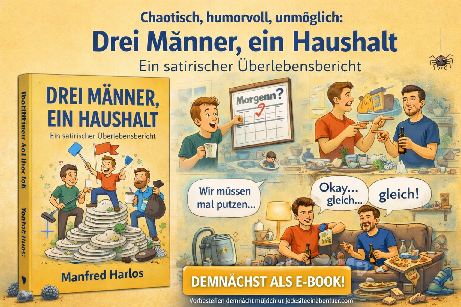 Drei Männer, ein Haushalt