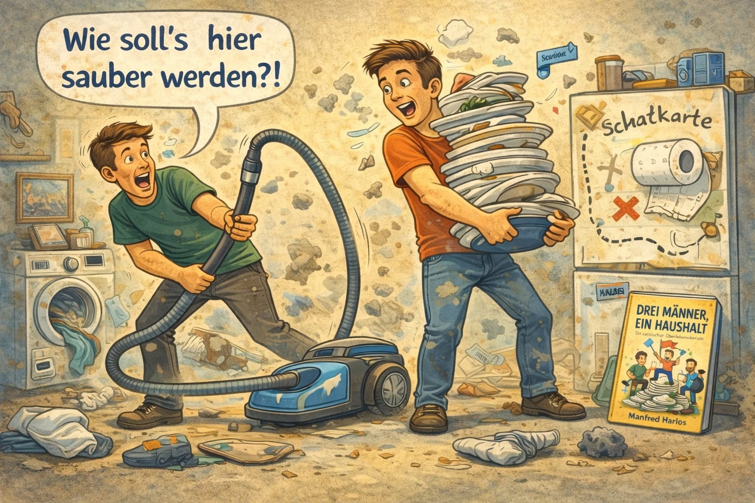 Drei Männer, ein Haushalt