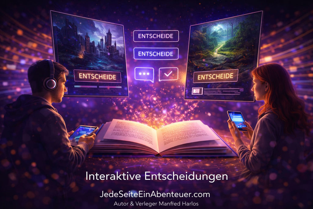 The Future of Stories – An interactive literature project. "Header: Interactive, app-based narrative and reading formats (literature project)"