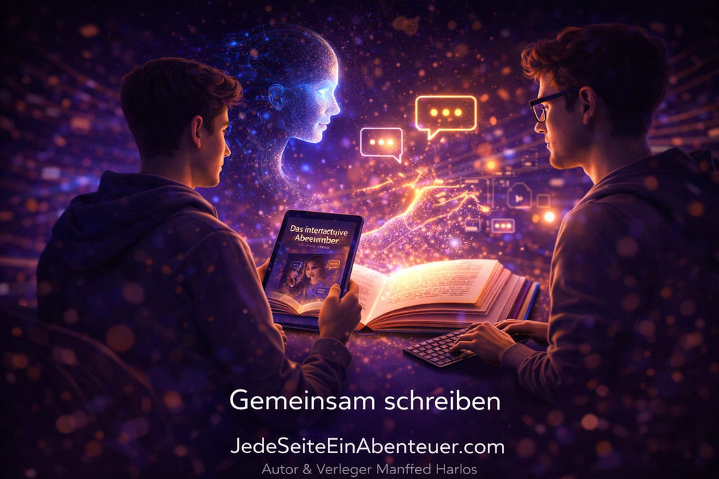 The Future of Stories – An interactive literature project. "Header: Interactive, app-based narrative and reading formats (literature project)"