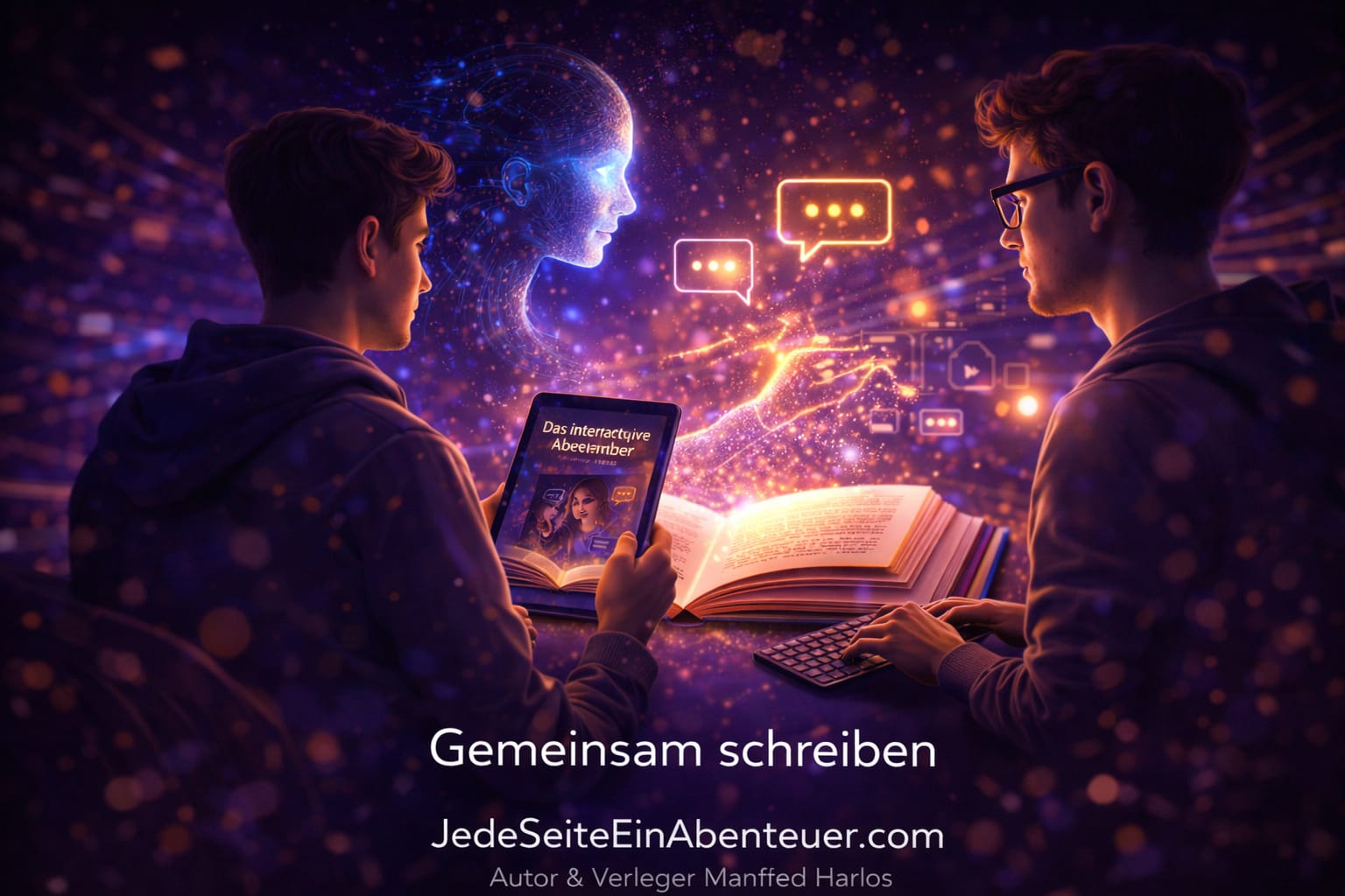 Die Zukunft der Geschichten – Ein interaktives Literaturprojekt.    "Dachbereich: Interaktive, app-basierte Erzähl- und Leseformate (Literaturprojekt)"