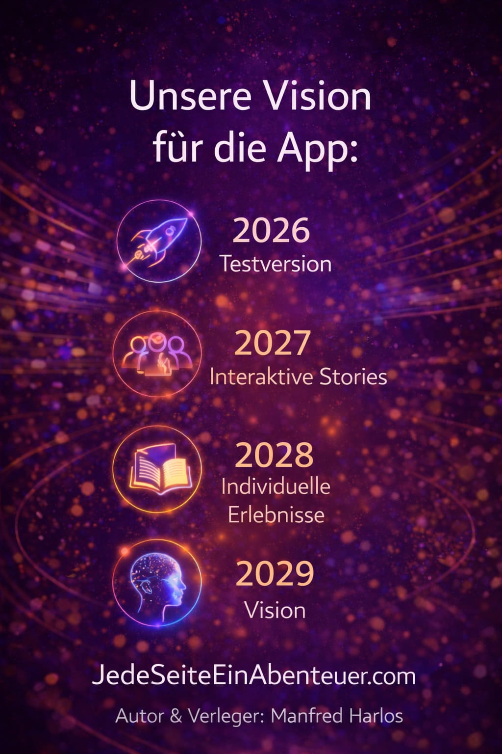 Die Zukunft der Geschichten – Die interaktive Lese- & Erlebnis-App.              „Dachbereich für interaktive, app-basierte Erzähl- und Leseformate innerhalb von JSEA.“