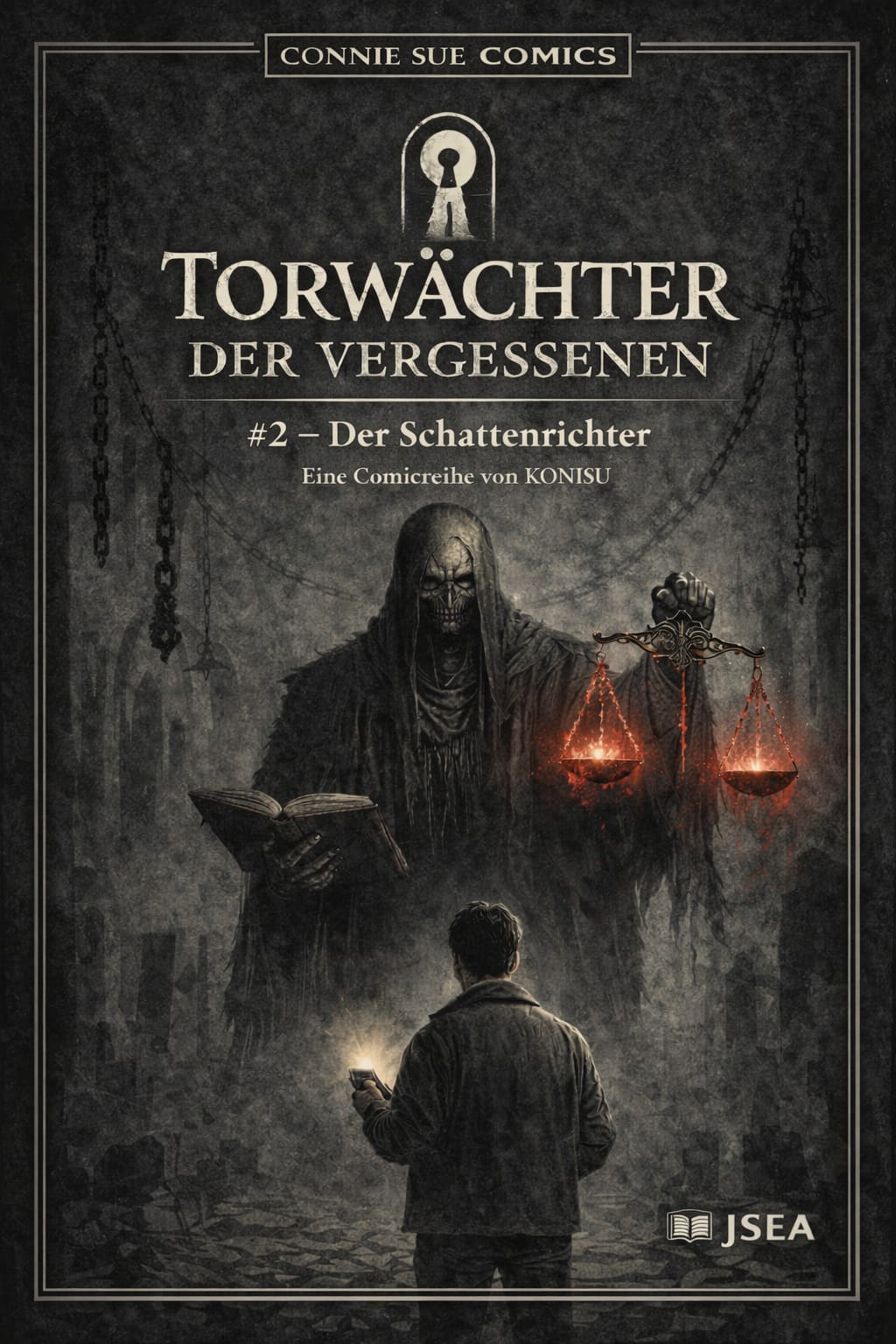 TORWÄCHTER DER VERGESSENEN – Die neue Erwachsenen-Comicreihe von Konisu.     Start 2027