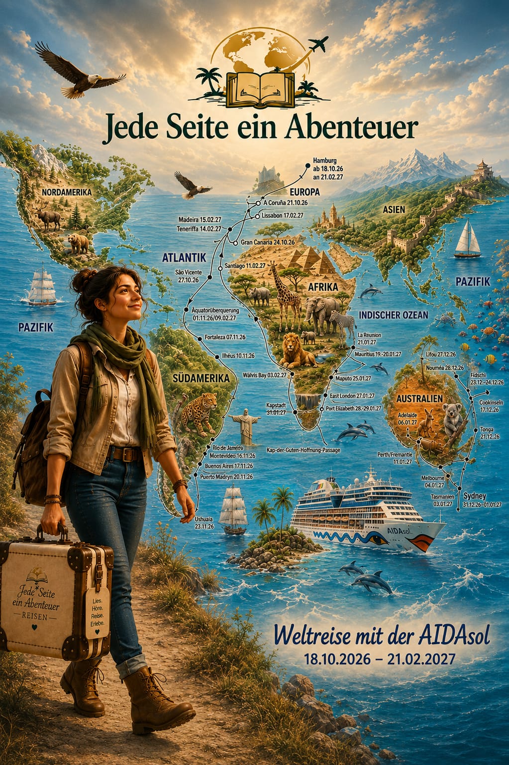 JSEA Reisen - Weltreise mit der AIDAsol