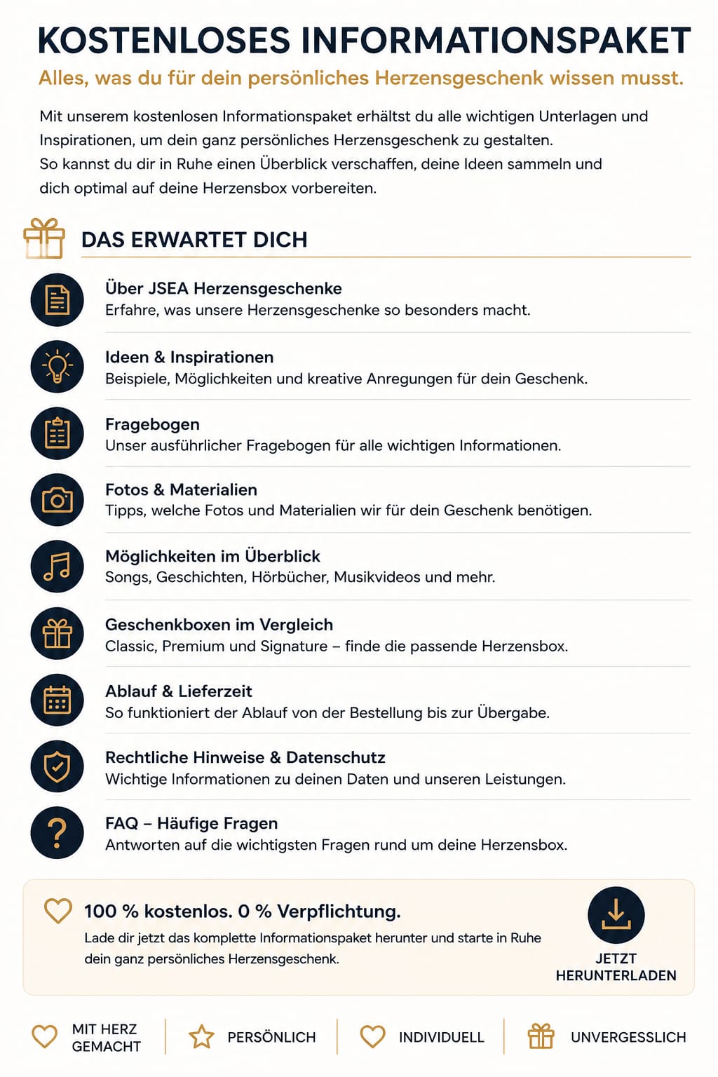 ❤️ Kostenloses Informationspaket